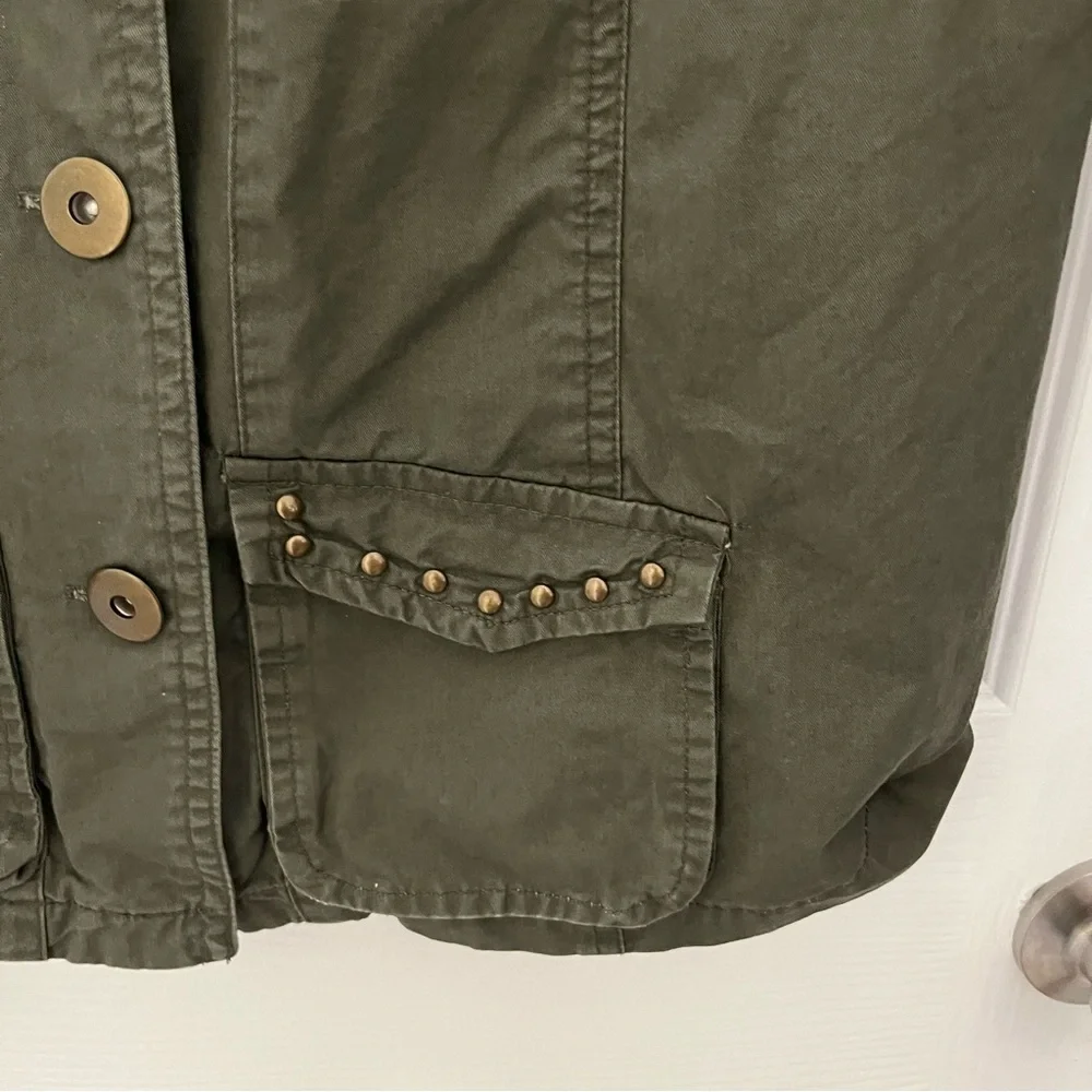 dots Army Green Utility Jacket
